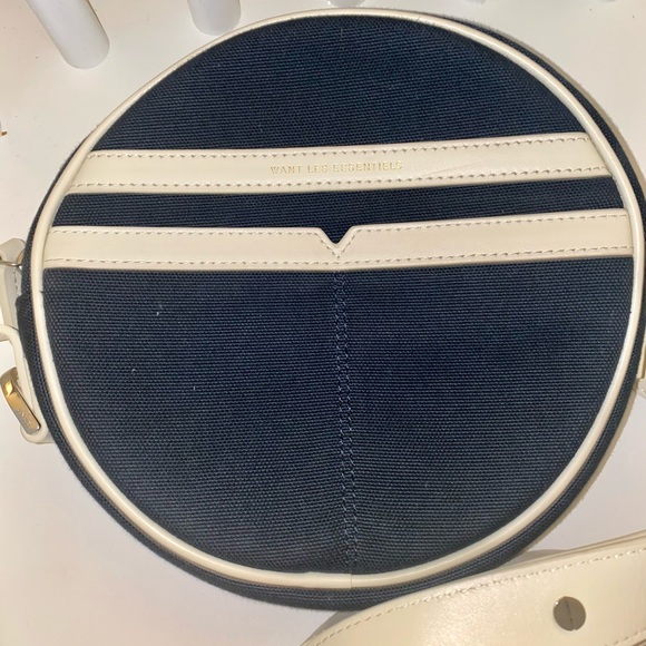 WANT Les Essential Denim & Cream Crossbody Bag - Picture 2 of 10